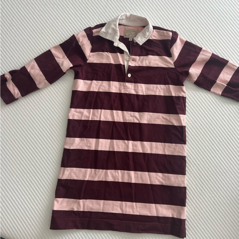 Abercrombie and fitch rugby polo striped dress